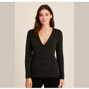 GEORGE - Multicolour Sparkly Button Front Cardigan Top, Sz Large